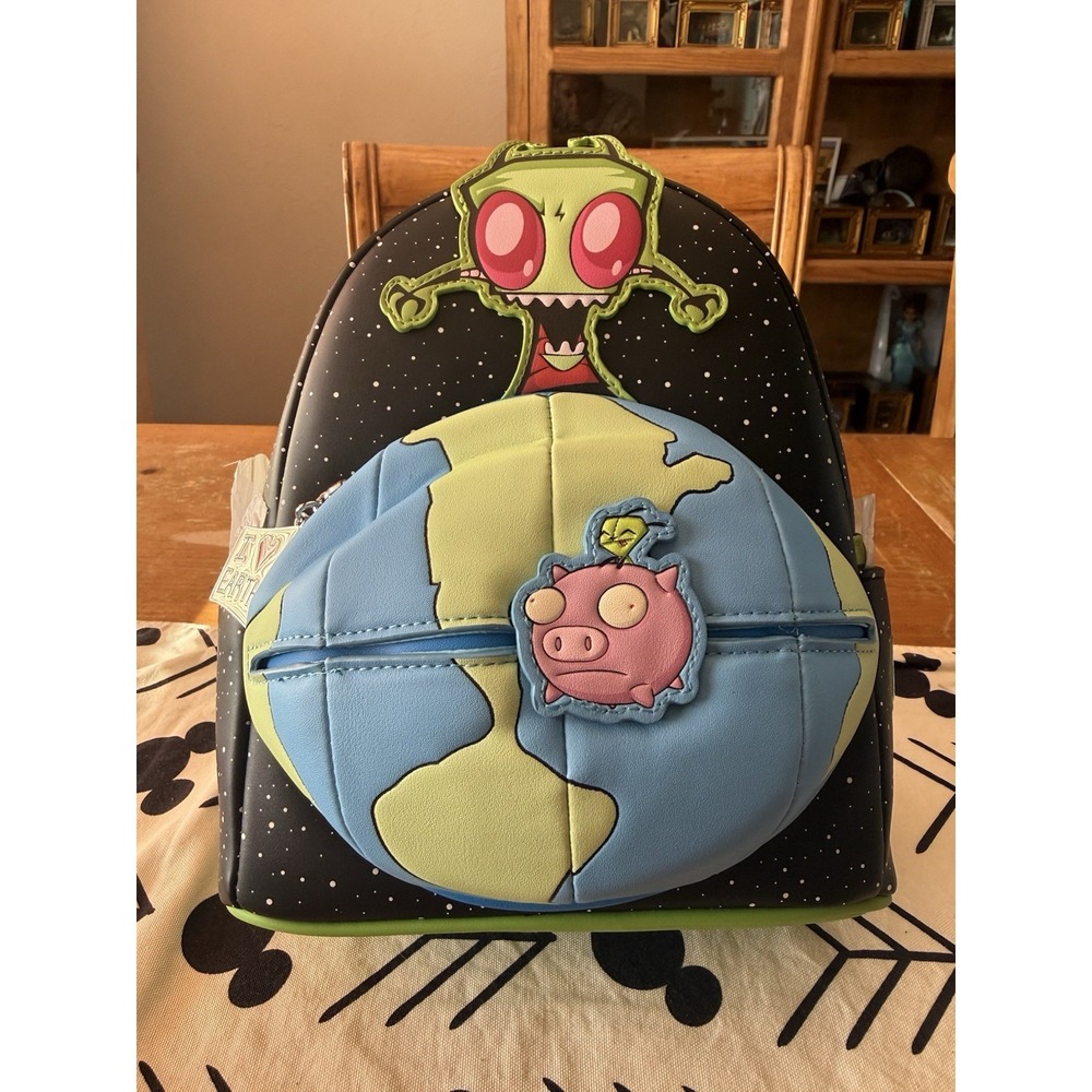Loungefly Nickelodeon INVADER ZIM GLOW Mini Backpack( NICBK0130) NWT!